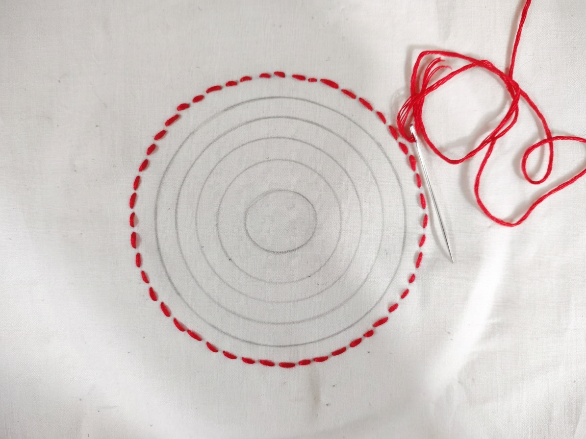 Senninbari Circle outline
